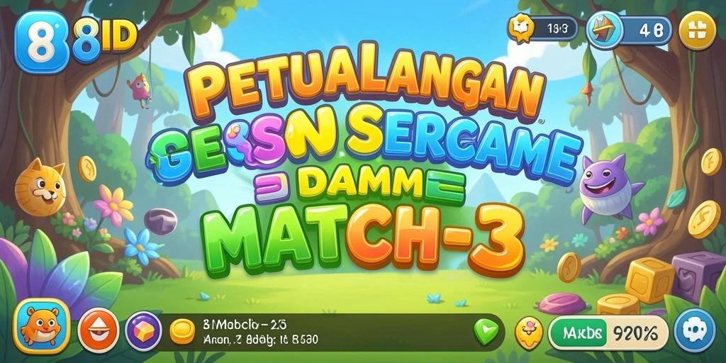 Tampilan menarik dalam game Match-3 88ID dengan gameplay yang menyenangkan.