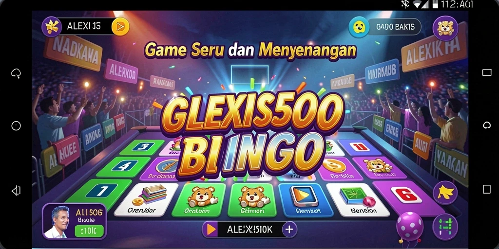 Gameplay ALEXIS500 menampilkan suasana Bingo yang seru dan mengasyikkan.