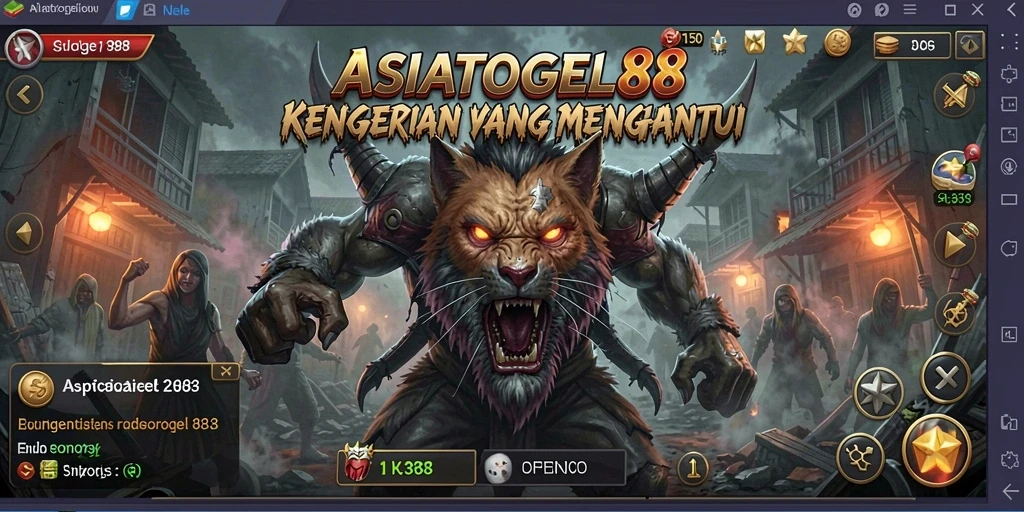 Screenshot gameplay ASIATOGEL88 dengan suasana horor yang mendalam.