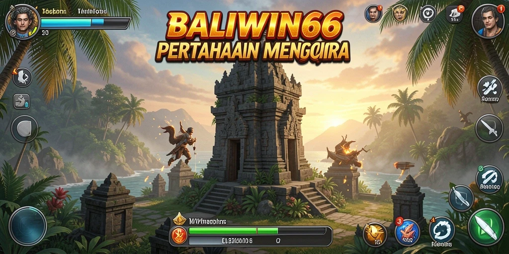 Screenshot utama BALIWIN66 menampilkan aksi pertahanan menara yang mendebarkan.