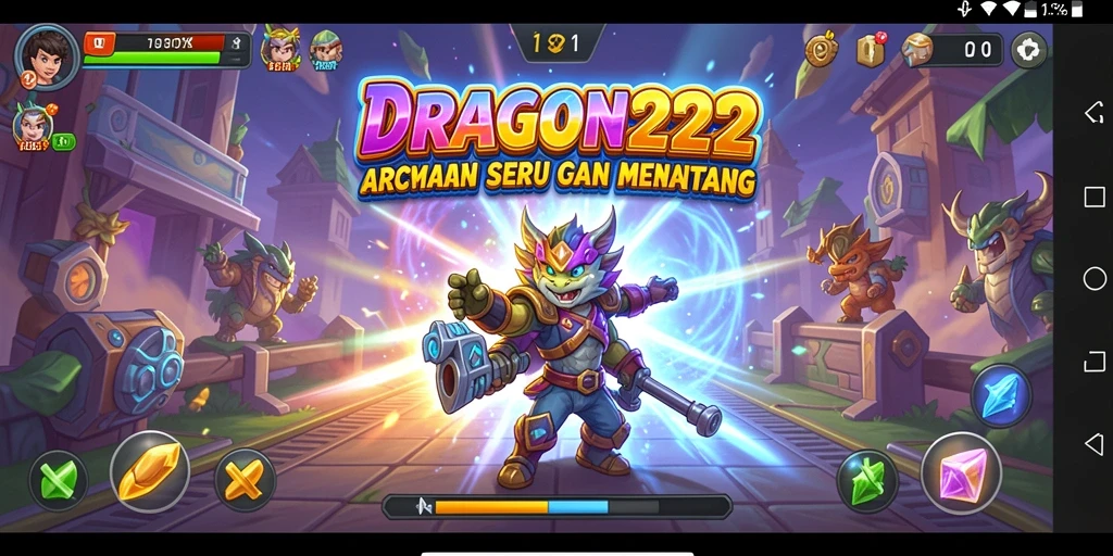 Tampilan gameplay menarik dari DRAGON222 dengan rintangan dan karakter yang menyenangkan.