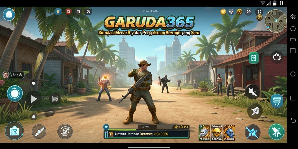 Tampilan gameplay GARUDA365 dengan pengalaman simulasi yang mendalam.