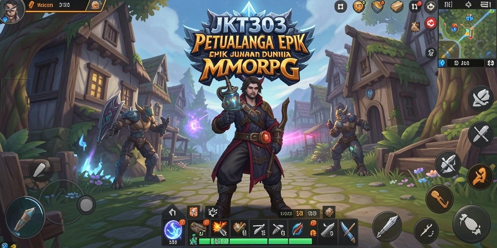 Tampilan gameplay epik dalam JKT303 yang menghidupkan petualangan MMORPG.