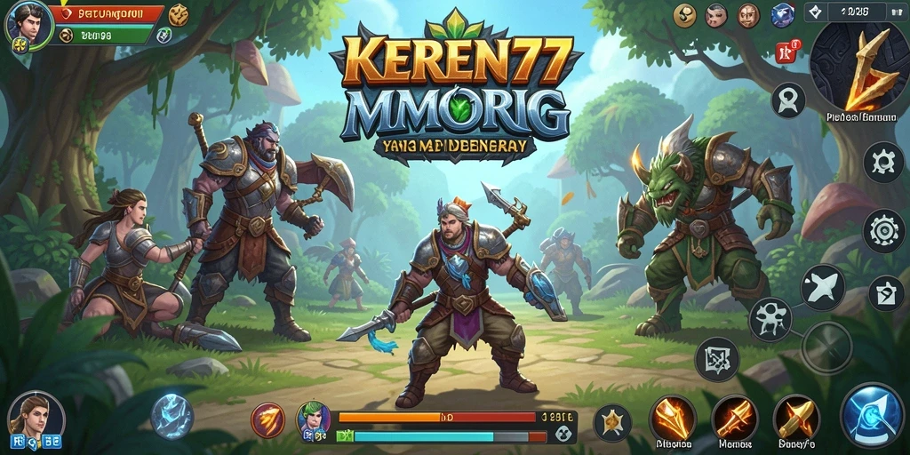 Tampilan gameplay KEREN77 menampilkan petualangan MMORPG yang seru.