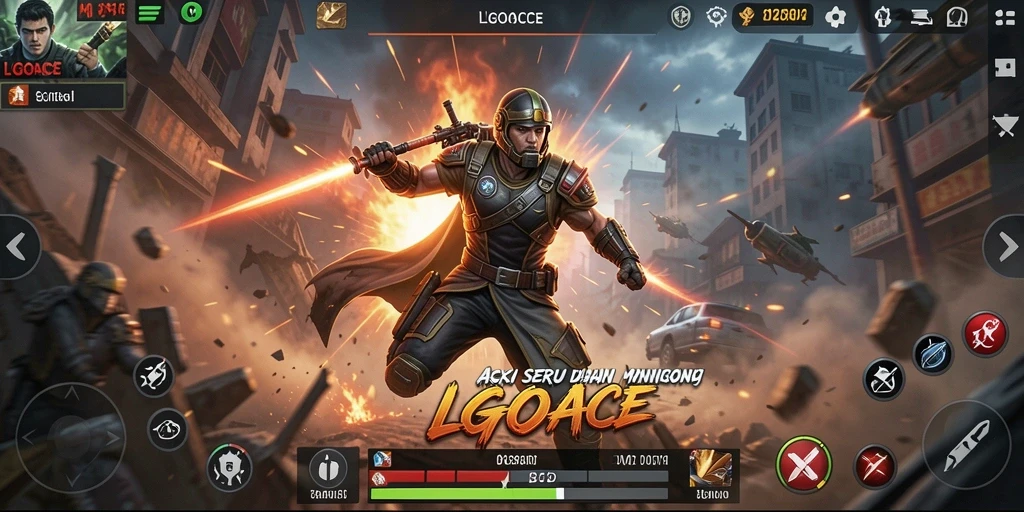 Tampilan gameplay seru LGOACE dengan aksi yang mendebarkan.
