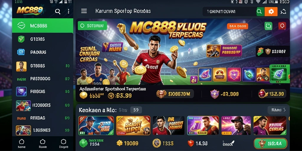 Tampilan gameplay Sportsbook di MC888 yang menarik dan interaktif.