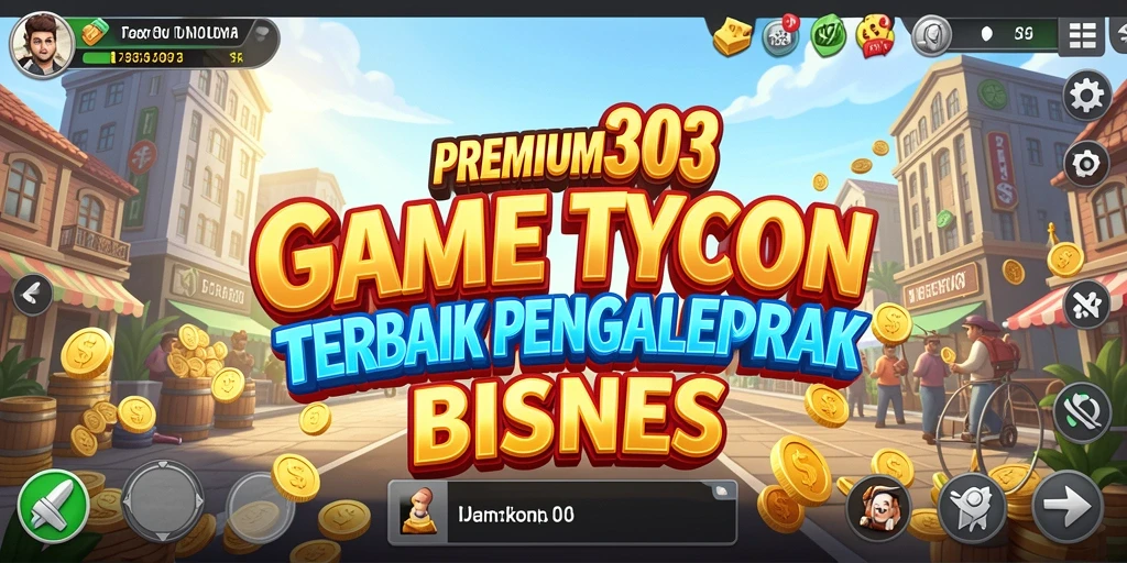 Tangkapan layar utama menunjukkan gameplay Tycoon yang menarik dan interaktif.