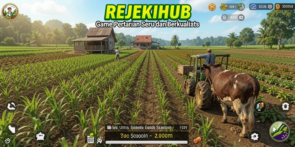 Gameplay menarik dengan berbagai jenis tanaman yang dapat ditanam.