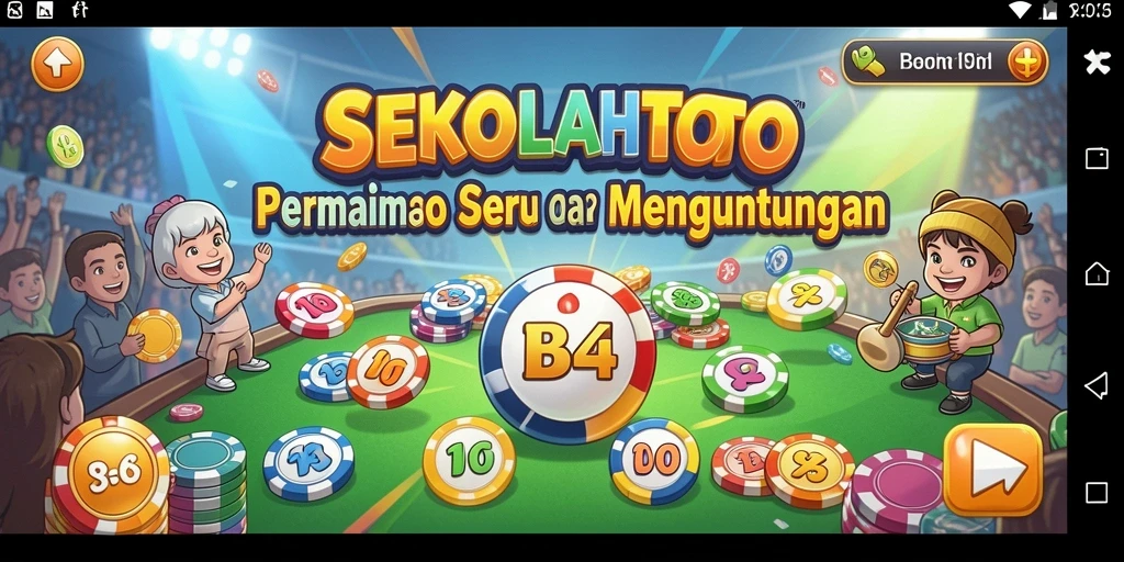 Tampilan gameplay Bingo yang mengasyikkan di SEKOLAHTOTO.