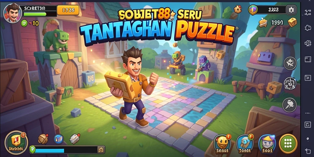 Tampilan gameplay SOBET88 yang menawan dengan berbagai teka-teki.