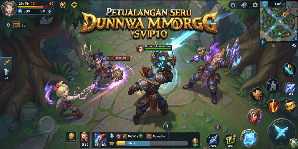 Screenshot gameplay SVIP10 menunjukkan aksi seru dalam petualangan MMORPG.