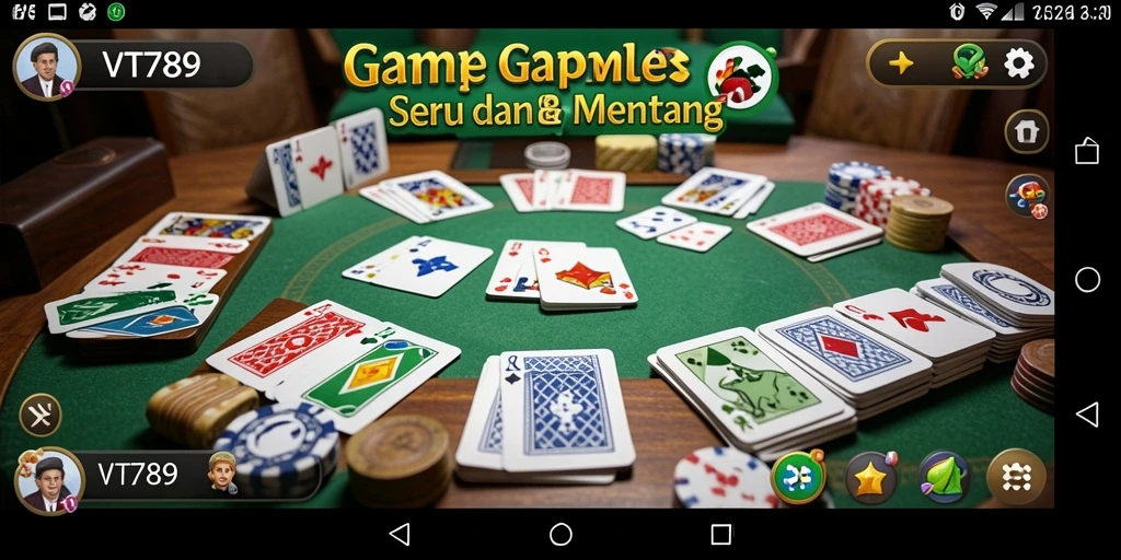Tampilan permainan Gaple yang menarik di VT789.
