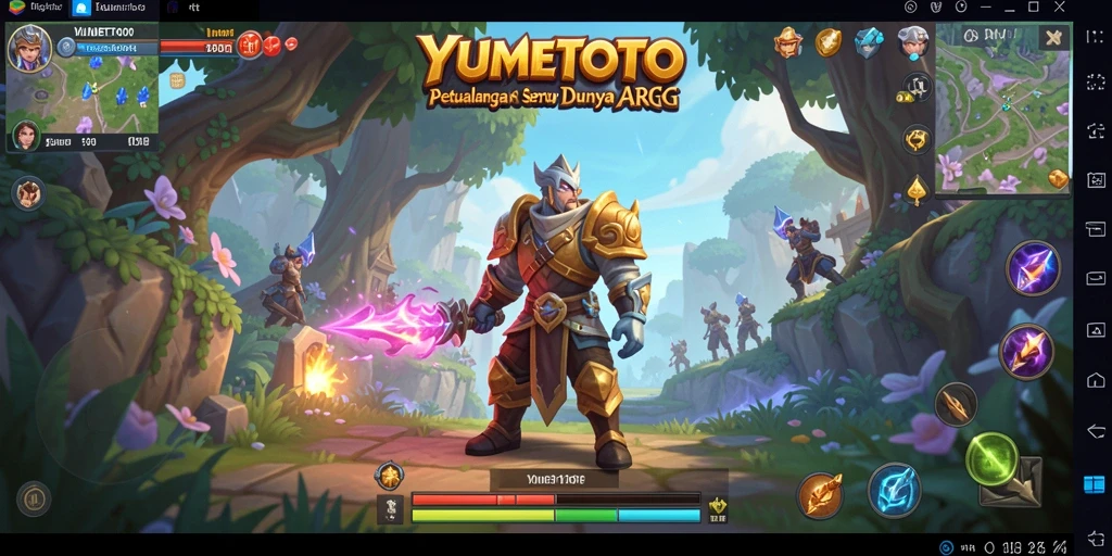 Screenshot gameplay YUMETOTO dengan aksi seru ARPG.